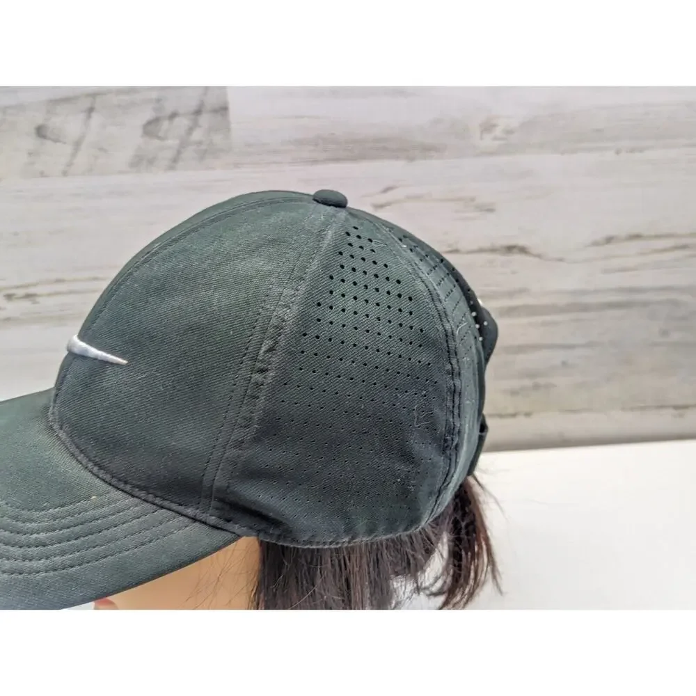 Nike Golf Black Legacy 91 Dri Fit Hot‎ Weather Polyester Baseball Cap Adult OSFA